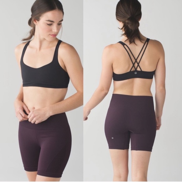 lululemon athletica Pants - LuLuLemon sculpt short - Black Cherry